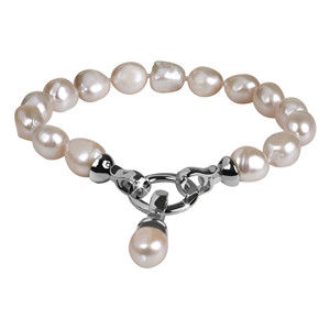 JwL Luxury Pearls Náramek z pravých bílých perel JL0560