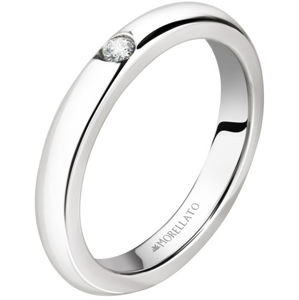 Morellato Ocelový prsten s krystalem Love Rings SNA46 56 mm