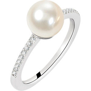 Morellato Stříbrný prsten s perlou Perla SANH070 56 mm