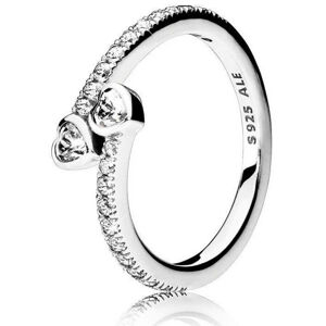 Pandora Stříbrný třpytivý prsten 191023CZ 50 mm