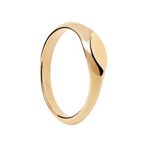 PDPAOLA Minimalistický pozlacený prsten Duke Vanilla AN01-A54 54 mm