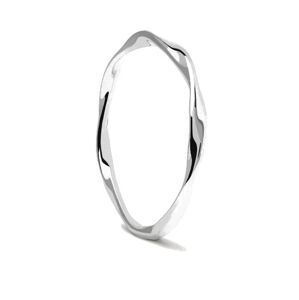 PDPAOLA Minimalistický stříbrný prsten SPIRAL Silver AN02-804 52 mm