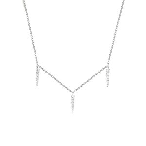 PDPAOLA Stylový stříbrný náhrdelník Peak Supreme Essentials CO02-477-U