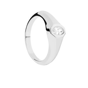 PDPAOLA Výrazný stříbrný prsten Karry Essentials AN02-A03 54 mm