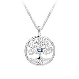 Preciosa Krásný stříbrný náhrdelník Strom života Sparkling Tree of Life 5329 00 (řetízek, přívěsek)