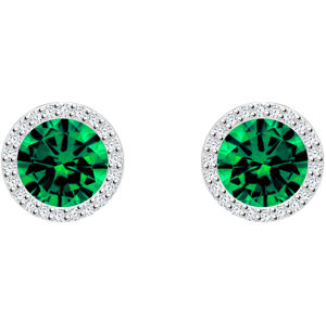 Preciosa Stříbrné náušnice Lynx Emerald 5269 66