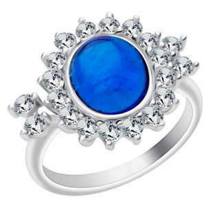 Preciosa Stříbrný prsten Camellia 6108 68