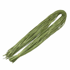 Kožený řemínek barva trávově zelená 1 m - 1 m x 2,8 mm