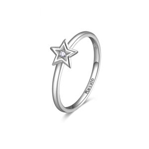 Rosato Půvabný stříbrný prsten s hvězdičkou Allegra RZA027 54 mm