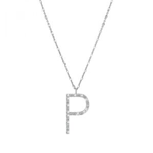 Rosato Stříbrný náhrdelník s přívěskem P Cubica RZCU16 (řetízek, přívěsek)