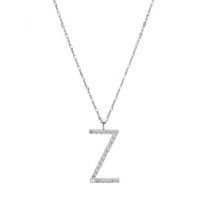 Rosato Stříbrný náhrdelník s přívěskem Z Cubica RZCU26 (řetízek, přívěsek)