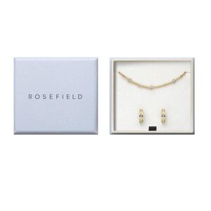 Rosefield Pozlacená souprava šperků s krystaly JBHCG-X277 (náramek, náušnice)