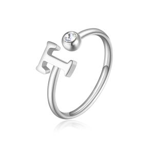 S`Agapõ Stylový ocelový prsten T s krystalem Click SCK190