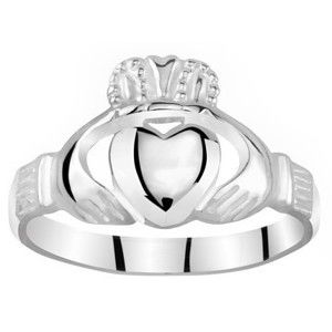 Silvego Dámský celostříbrný prsten Claddagh ZTR96391 56 mm