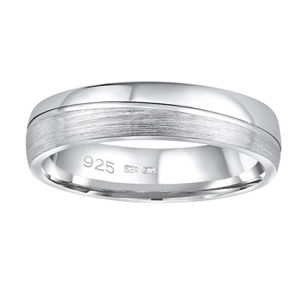 Silvego Snubní stříbrný prsten Glamis pro muže i ženy QRD8453M 68 mm