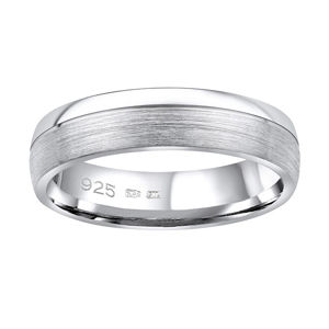 Silvego Snubní stříbrný prsten Paradise pro muže i ženy QRGN23M 60 mm