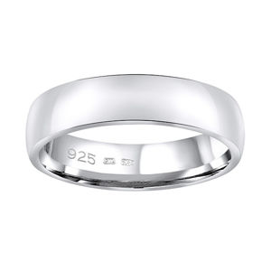 Silvego Snubní stříbrný prsten Poesia pro muže i ženy QRG4104M 56 mm