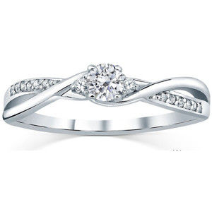 Silvego Stříbrný prsten s krystaly Swarovski FNJR085sw 57 mm