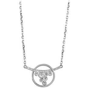 Silver Cat Stříbrný náhrdelník s čirými zirkony SC316