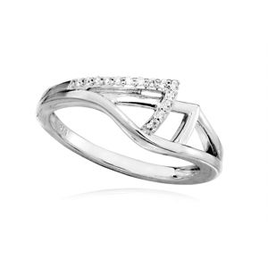 Silver Cat Stříbrný prsten s čirými zirkony SC370 52 mm