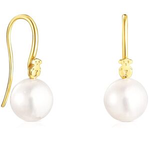 Tous Elegantní pozlacené náušnice s perlami Gloss 111233550