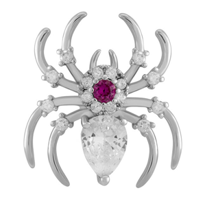 Troli Nadčasová brož ve tvaru pavouka s krystaly KS-225