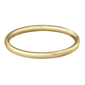 Troli Pozlacený minimalistický prsten z oceli Gold 62 mm