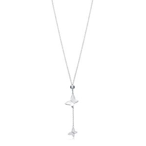 Viceroy Elegantní stříbrný náhrdelník s motýlky Trend 13047C000-30