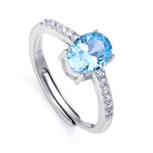 Viceroy Luxusní stříbrný prsten se zirkony Clasica 13155A013 55 mm
